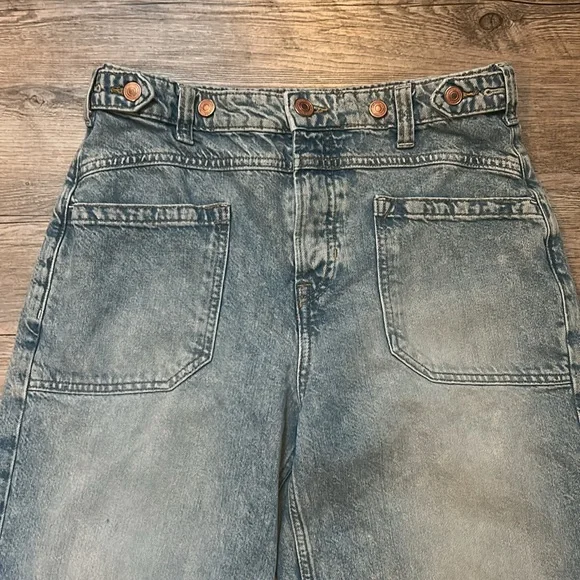 Free People Palmer Cuffed Jeans 28 We the free FP LaLa Land - Picture 3 of 13